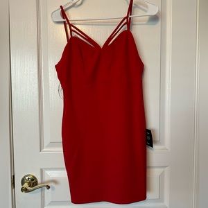 Lulus mini red dress